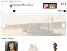 Tablet Screenshot of nauticaldecorstore.com